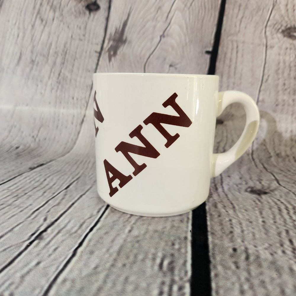 Vintage 1977 "ANN" Mug